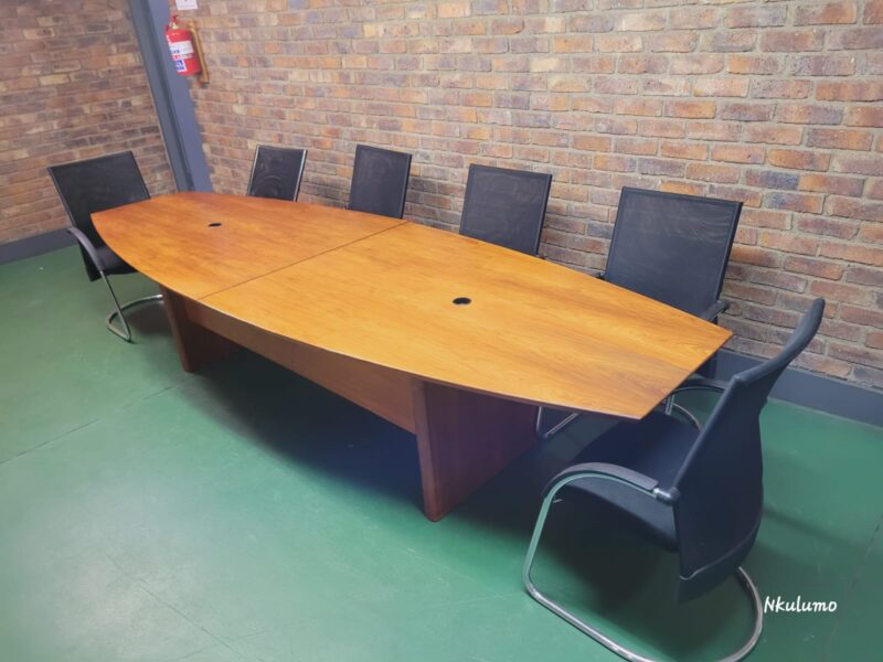 Cherry Veneer Boardroom Table 3600mm x 1200mm