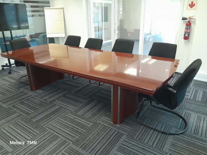 Mahogany Boardroom Table 3200mm x 1300mm - Image 3