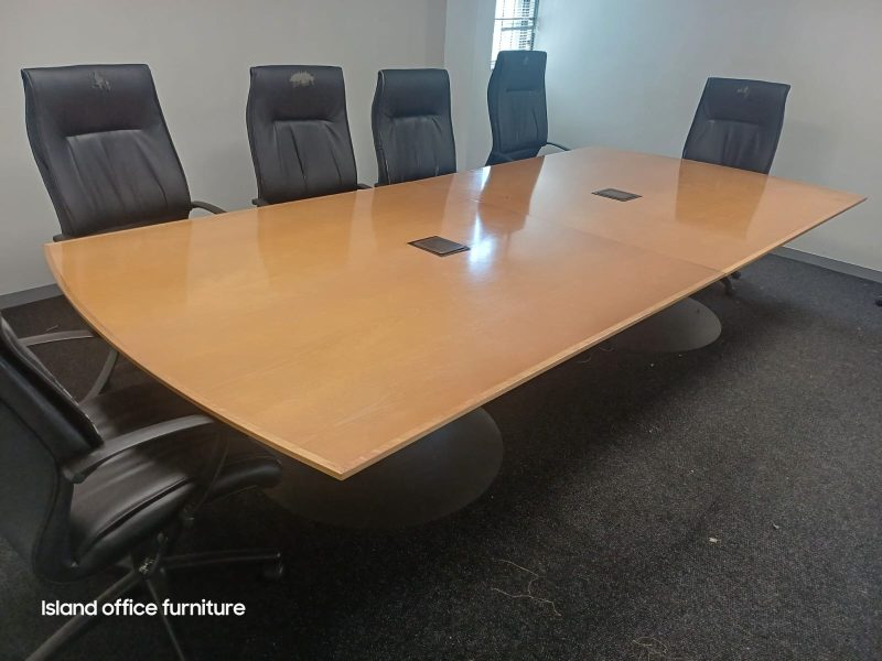 DSV Oak Veneer Boardroom Table 6300mm x 1600mm