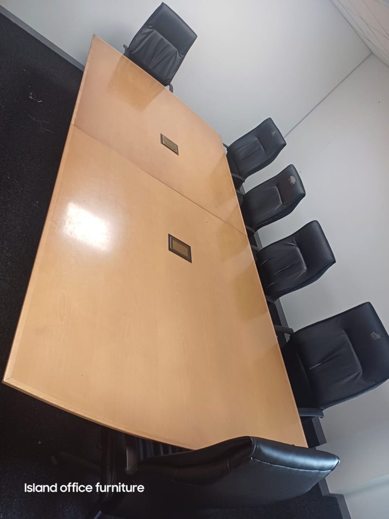 DSV Oak Veneer Boardroom Table 6300mm x 1600mm - Image 3