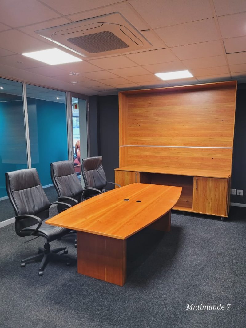 Oak veneer Boardroom Table 2400mm x 1200mm