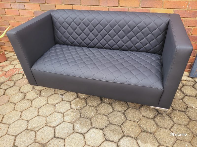 Modern Black Leather 1800mm x 700mm - Image 3